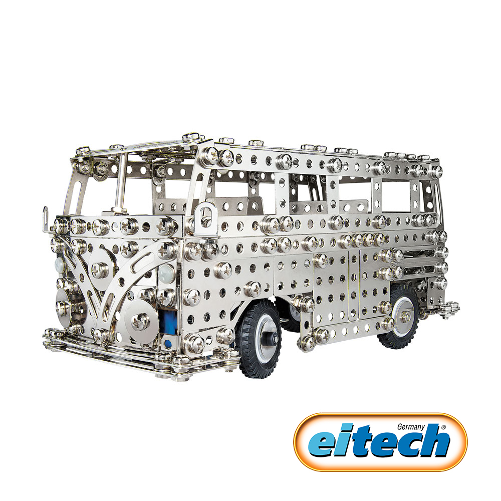 【德國eitech】益智鋼鐵玩具-60年紀念版-福斯T1露營車 C1955