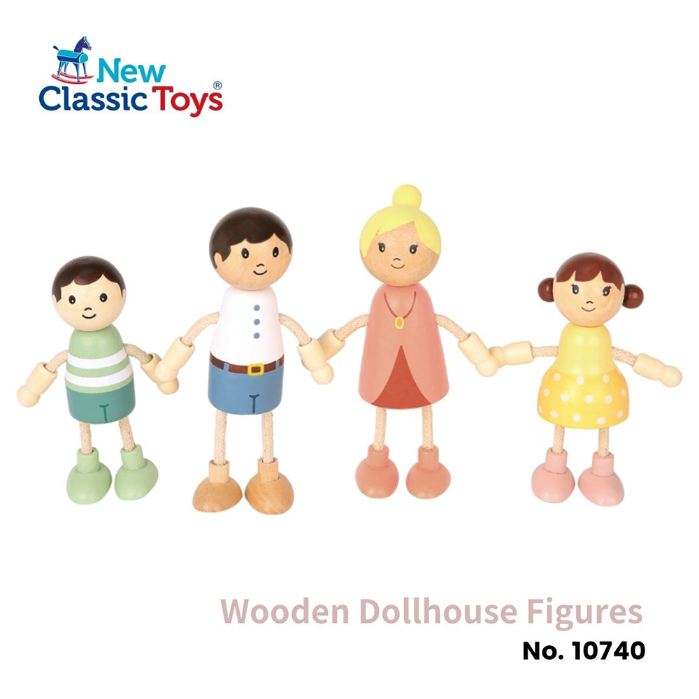 荷蘭New Classic Toys 木製娃娃屋人偶-10740