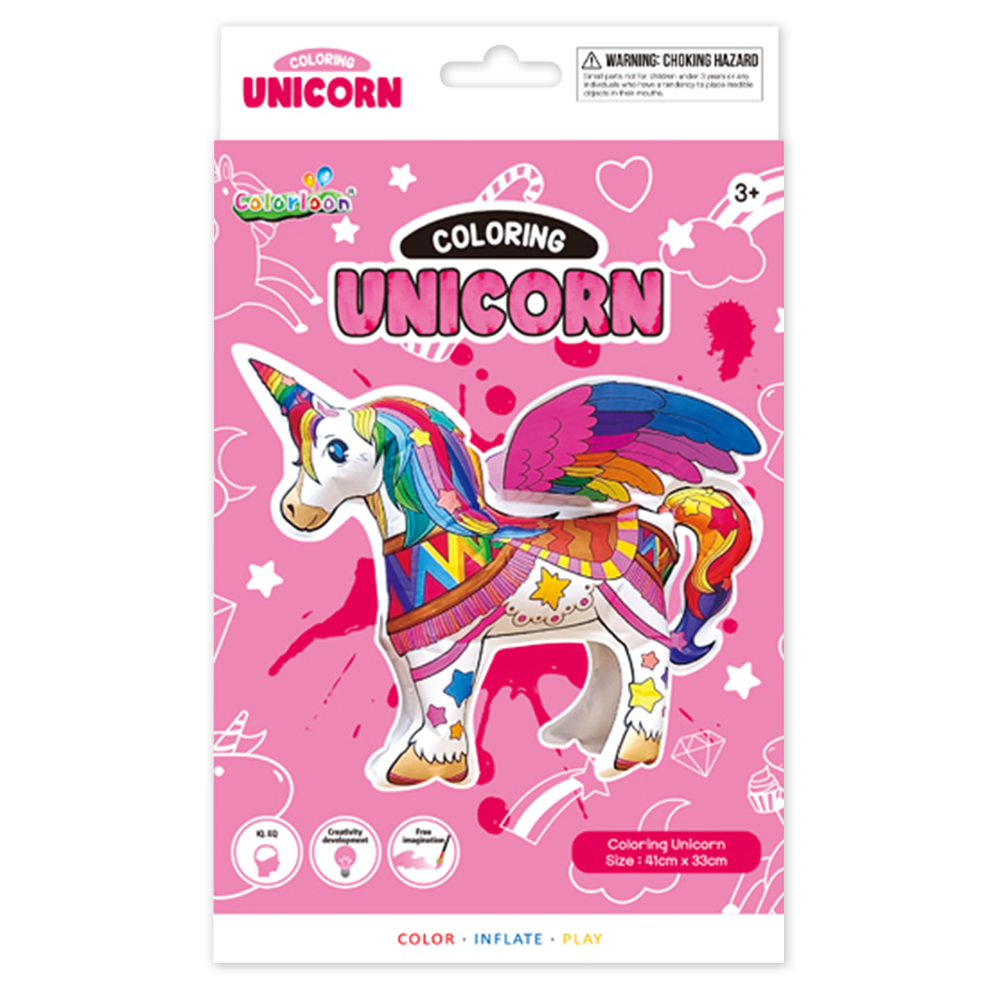 韓國【Colorloon】3D造型手繪紙氣球-獨角獸系列