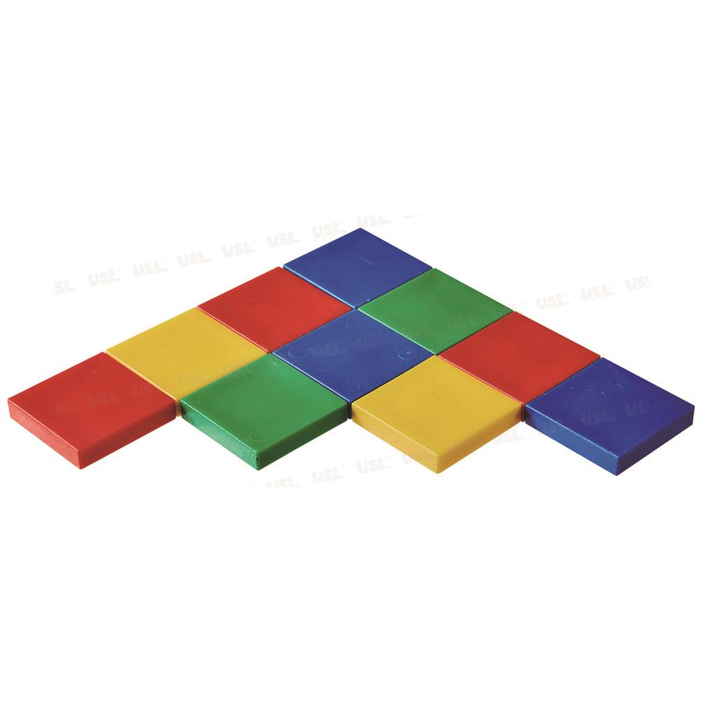 【USL台製積木教具/玩具】數與邏輯-厚方塊 A2001A01(400pcs)
