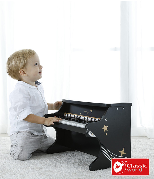 【德國 classic world 客來喜經典木玩】木製兒童鋼琴-星空協奏曲 CLA40537