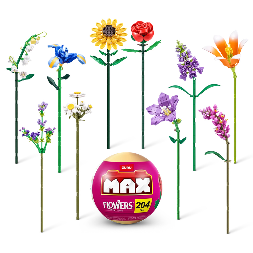 《 ZURU 》MAX積木膠囊 - 朵朵花兒系列(隨機款)