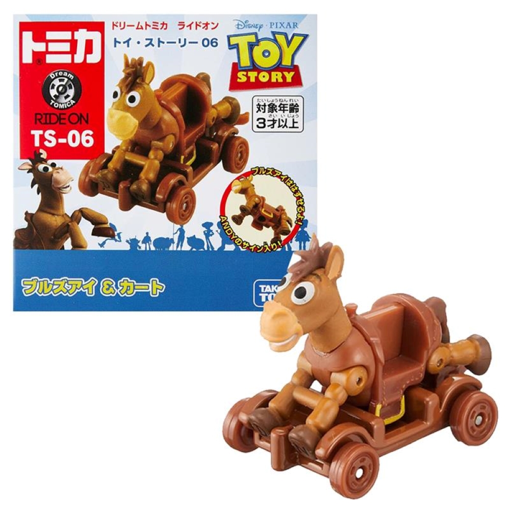 【TOMICA】 騎乘系列 多美小汽車 玩具總動員 紅心&木製推車 TS-06