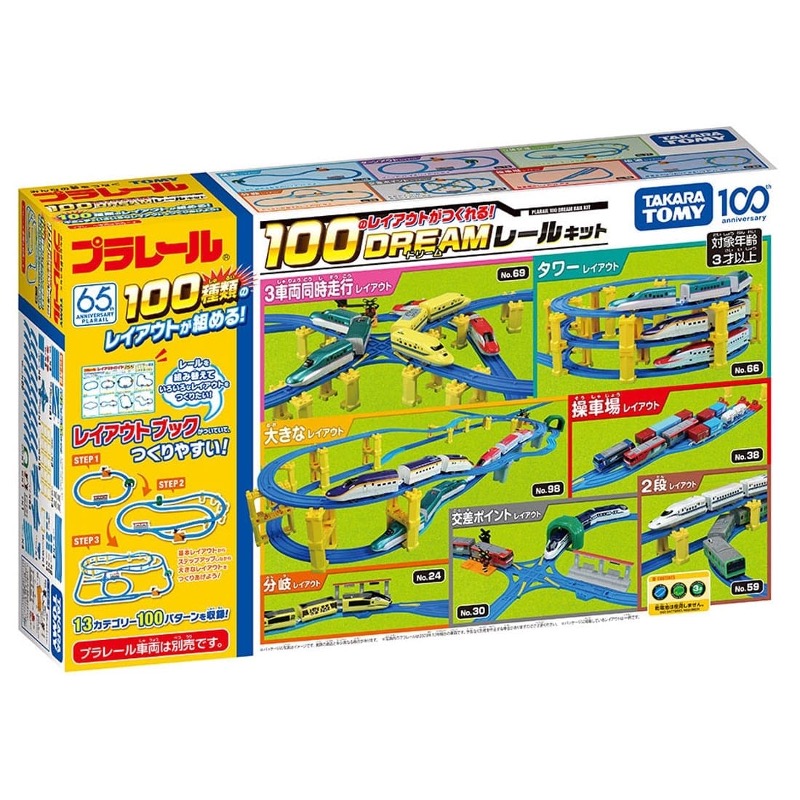 TAKARA TOMY 多美列車 鐵道王國 PLARAIL 100種軌道變化豪華組