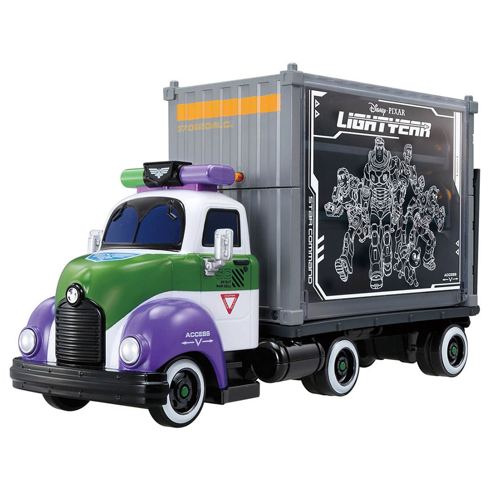 迪士尼小汽車 巴斯光年電影收納貨櫃車