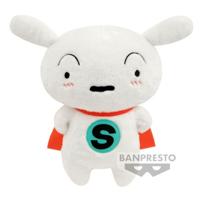 BANPRESTO 蠟筆小新 超級小白 SUPER SHIRO 約38cm 絨毛玩偶 『 玩具超人 』
