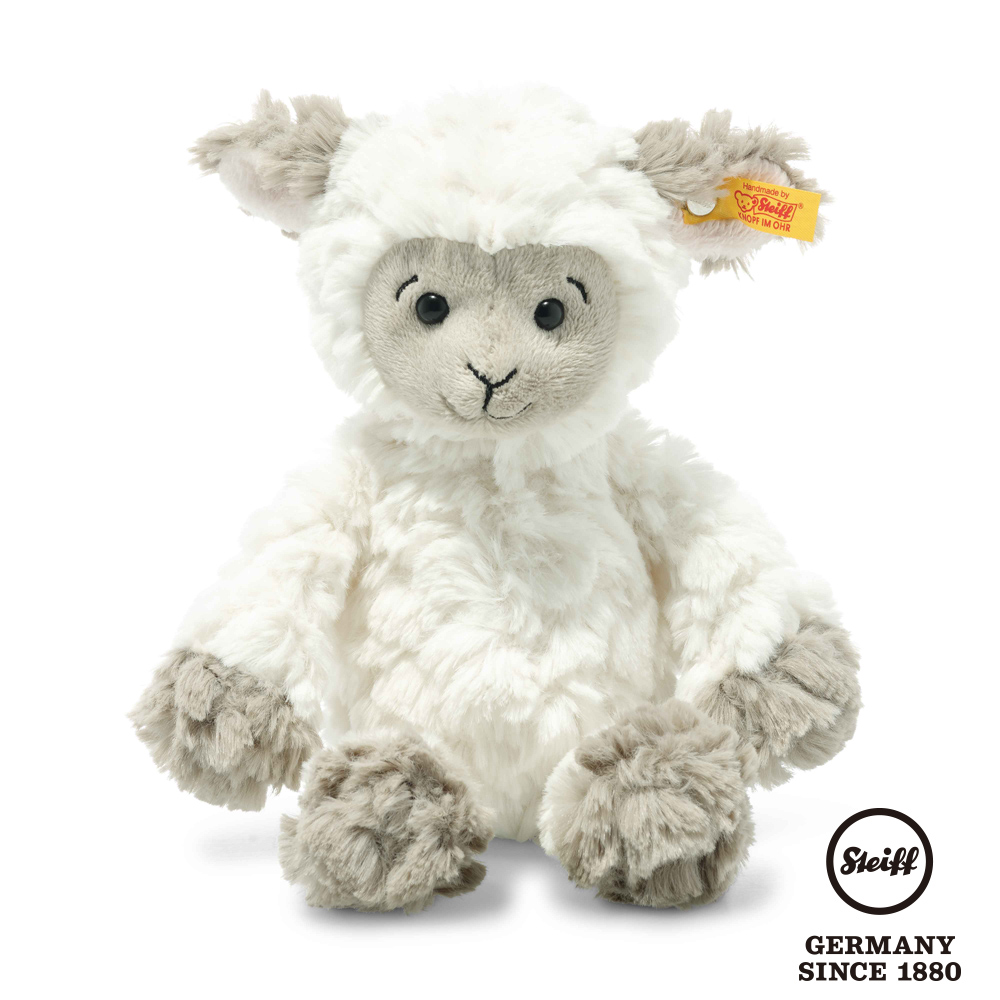STEIFF德國金耳釦泰迪熊-Lita lamb, small 羊 (動物王國_黃標)