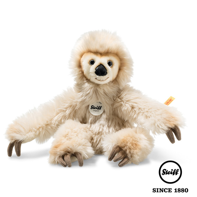 STEIFF德國金耳釦泰迪熊 - Miguel Baby Dangling Sloth 樹懶 (動物王國_黃標)