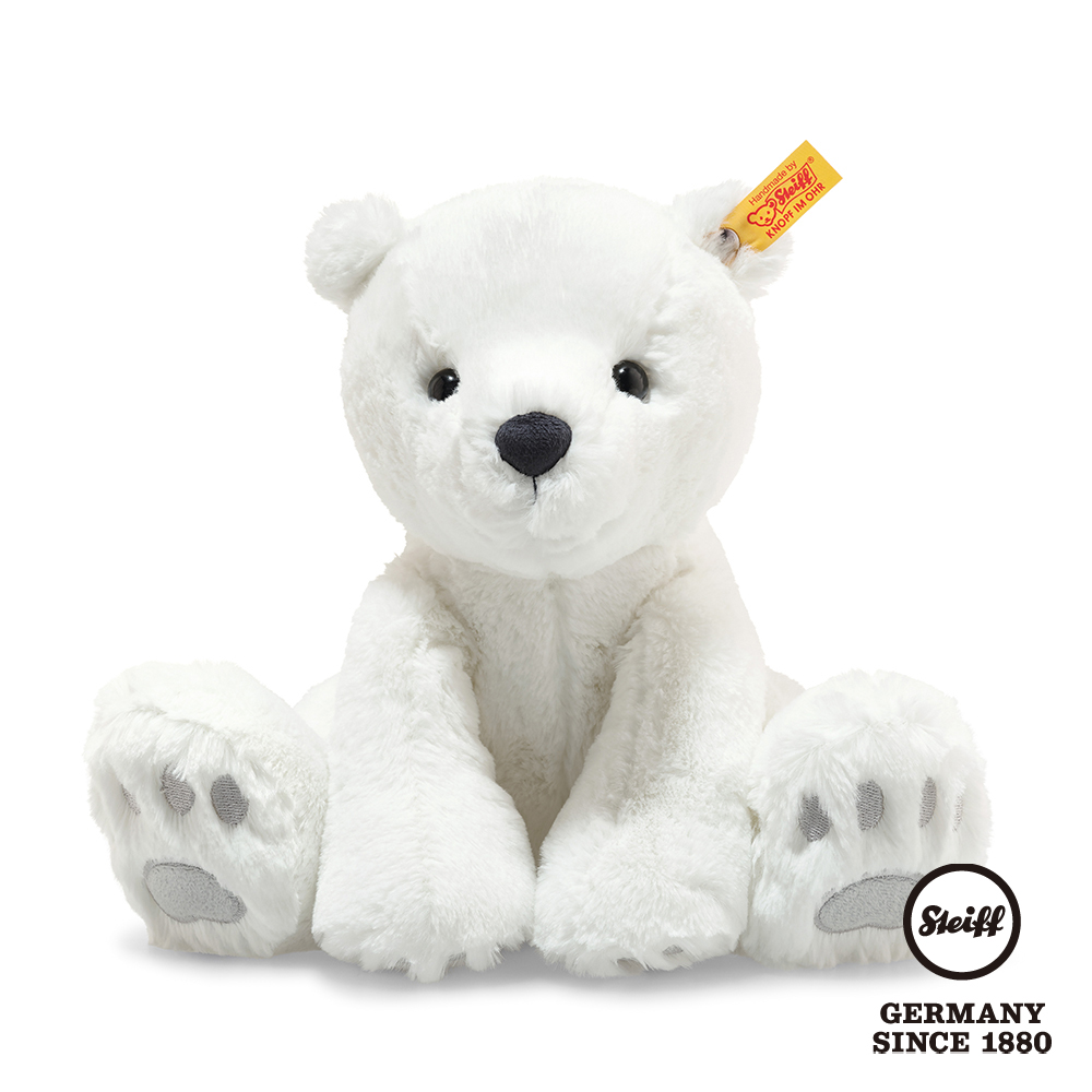 STEIFF德國金耳釦泰迪熊 - Lasse Polar Bear 北極熊 28cm (動物王國_黃標)