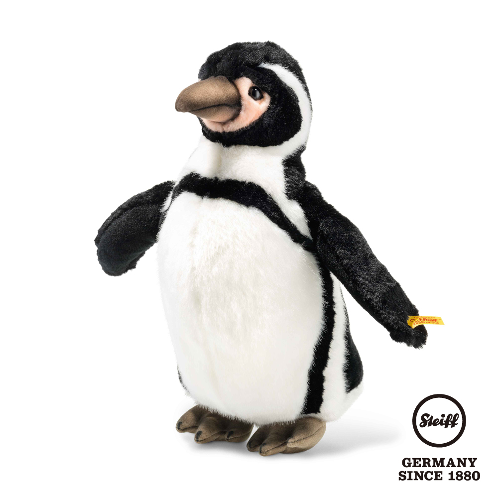 STEIFF德國金耳釦泰迪熊 - Hummi Humboldt penguin 洪堡企鵝 (動物王國_黃標)