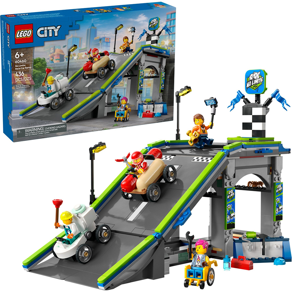 樂高積木LEGO 60460 202501 城市系列 - 沒有極限：賽車坡道賽道