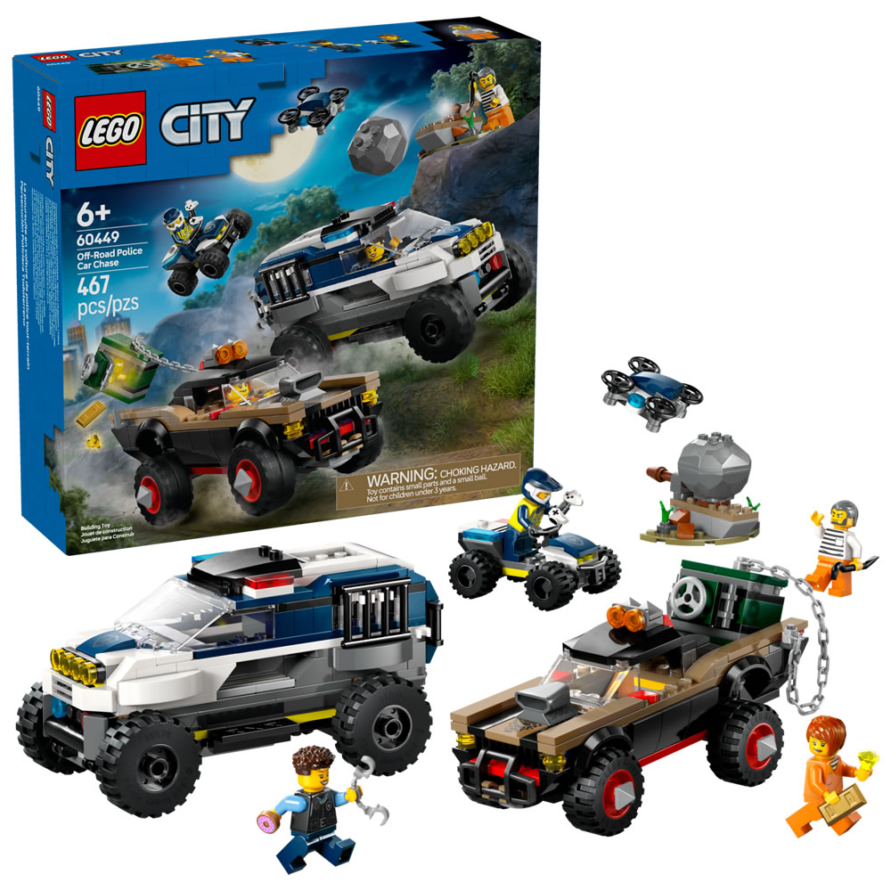 樂高積木LEGO 60449 202503 城市系列 - 越野警車追逐戰