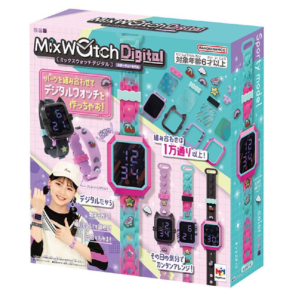 日本 MEGA MIX數位手錶運動版 MA51690 MegaHouse 公司貨