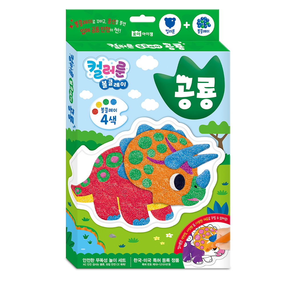 《 韓國 ROIBOOKS 》立體充氣泡泡土遊戲組（恐龍時代）
