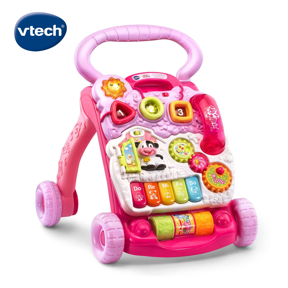 Vtech 寶寶聲光學步車-粉色