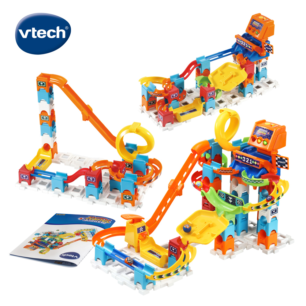 Vtech 智慧滾球積木建構軌道組-飆速賽道