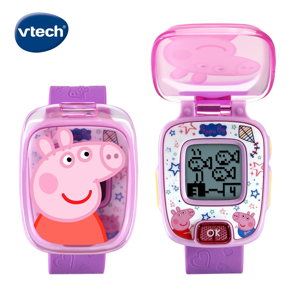 Vtech 粉紅豬小妹-多功能遊戲學習手錶-粉