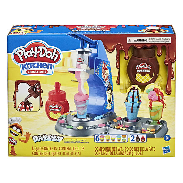【培樂多Play-Doh】創意DIY黏土 廚房系列 雙醬冰淇淋遊戲組