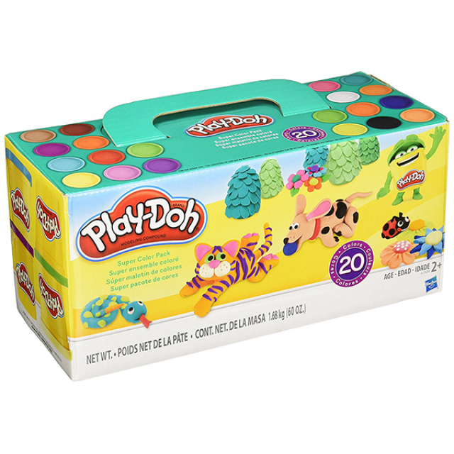 【培樂多Play-Doh】創意DIY黏土 繽紛20色黏土組 A7924