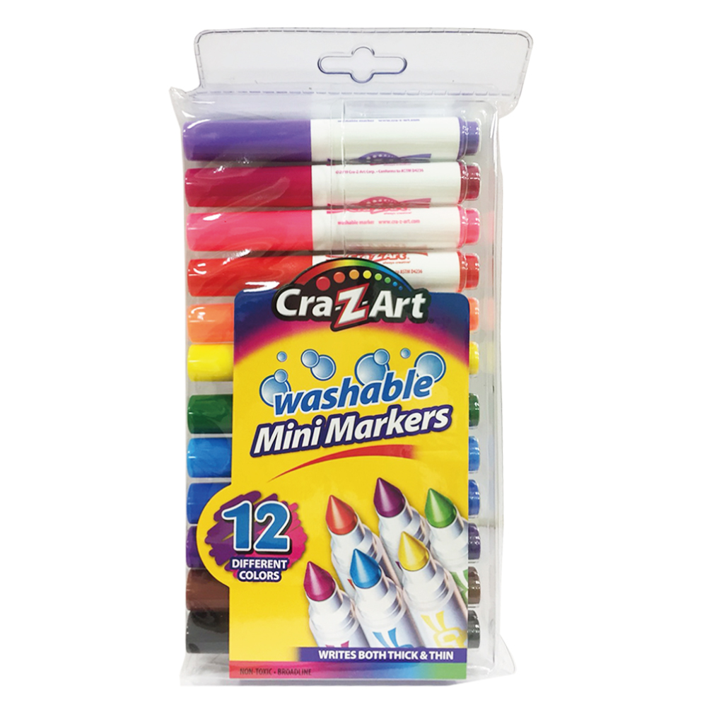 【美國Cra-Z-Art】12色可水洗彩色筆