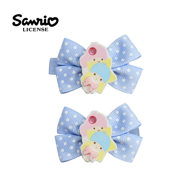 【日本正版】雙子星 髮夾 2入組 日本製 瀏海髮夾 瀏海夾 三麗鷗 Sanrio - 548532