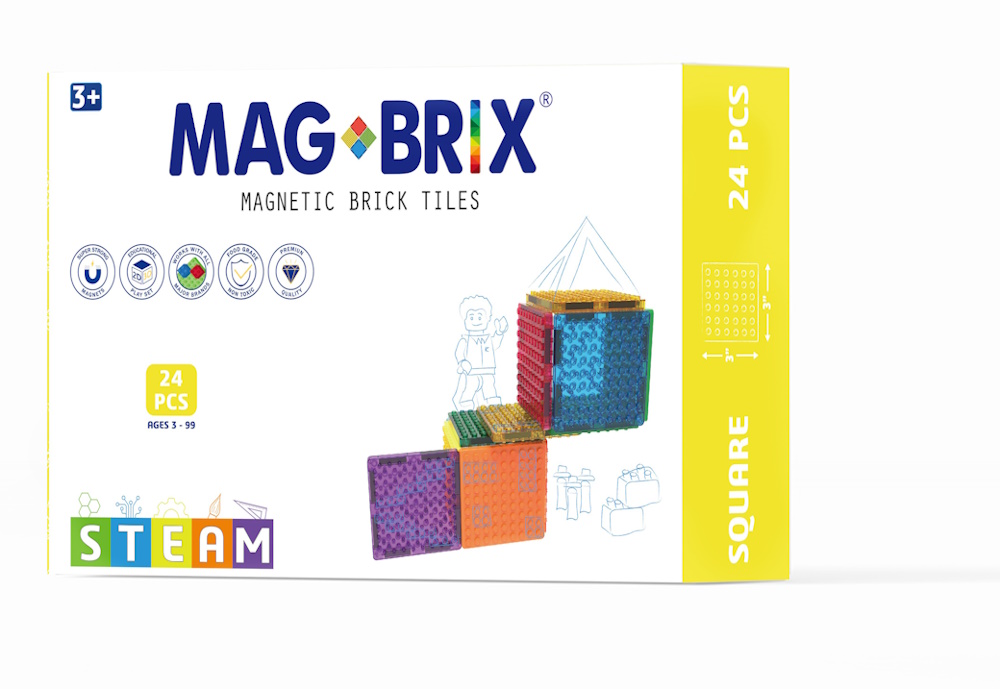 MAGBLOX - MAGBRIX 積木磁力片 正方形 24pcs