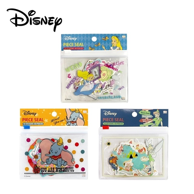 【日本正版】迪士尼 夾鏈袋貼紙包 日本製 手帳貼 貼紙 小飛象 彼得潘 632025 632032 632056