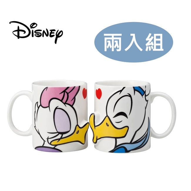 【日本正版】兩入組 唐老鴨黛西 馬克杯 280ml 對杯組 咖啡杯 Donald Duck Daisy - 230694