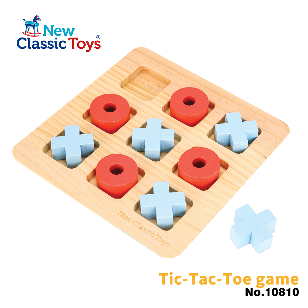 荷蘭New Classic Toys】木製OOXX認知互動遊戲 - 10810