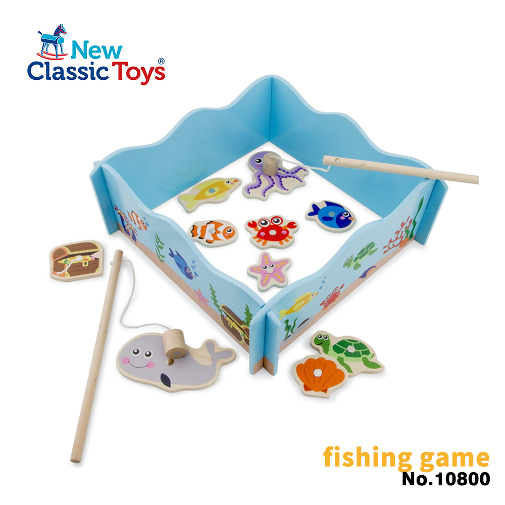 【荷蘭New Classic Toys】寶寶木製釣魚遊戲-10800