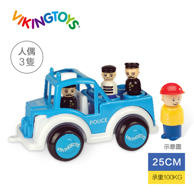 【瑞典 Viking toys】Jumbo警察吉普車-25cm