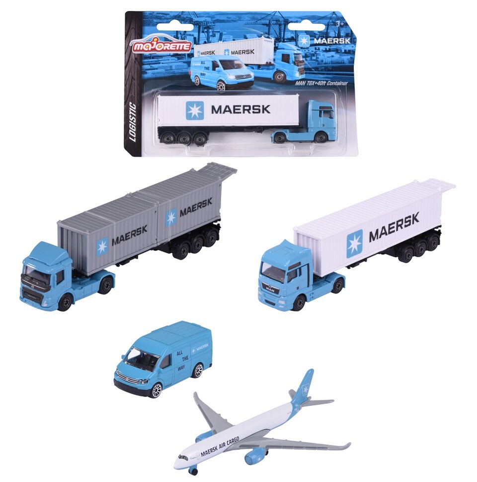 《 美捷輪 Majorette 》美捷輪小汽車-Macrsk運輸系列