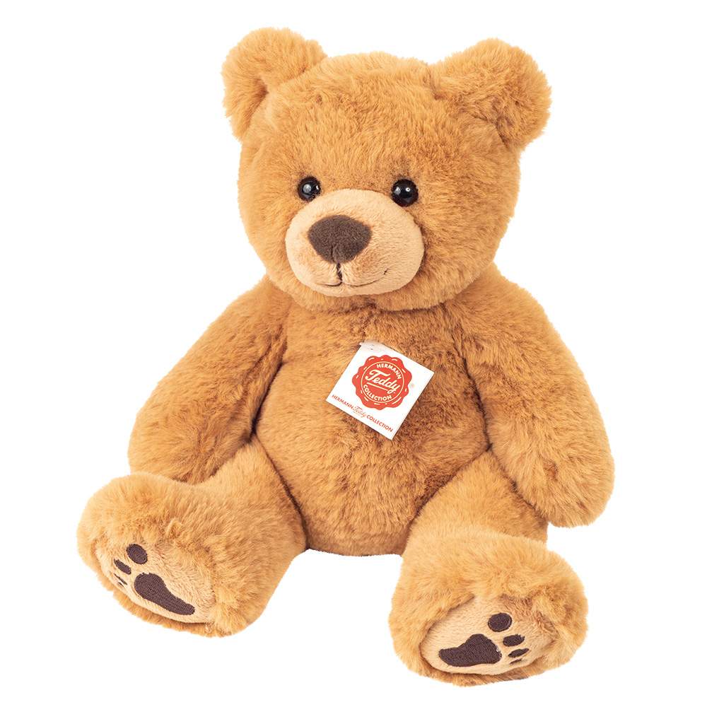 【HERMANN TEDDY】德國赫爾曼泰迪熊玩偶公仔絨毛娃娃泰迪熊快樂德國製熊掌泰迪熊特大(棕)