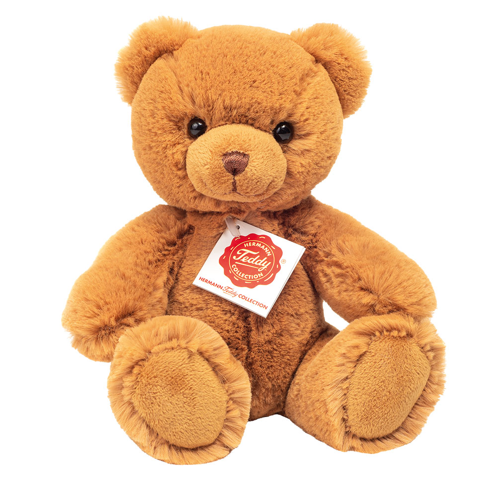 【HERMANN TEDDY】德國赫爾曼泰迪熊玩偶公仔絨毛娃娃泰迪熊快樂軟毛小泰迪熊(棕)