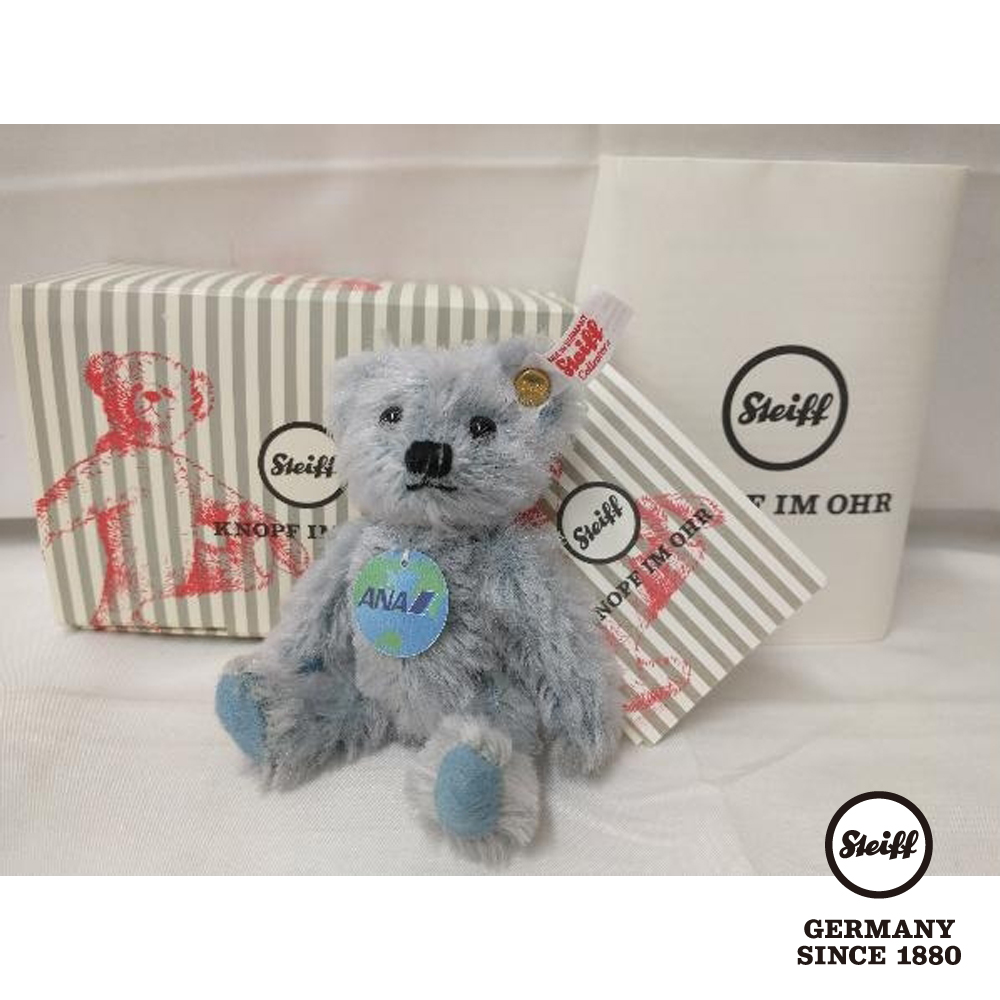 STEIFF德國金耳釦泰迪熊 - Keyring Teddy Bear ANA L/E2000 NAN航空熊(海外限量版)