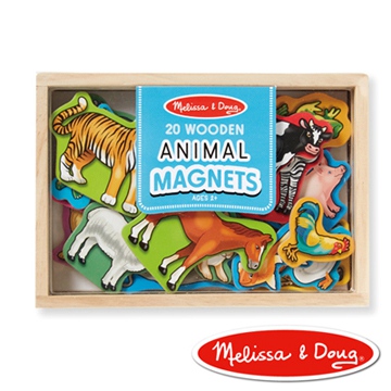 美國瑪莉莎 Melissa & Doug 動物木質磁鐵貼 - 20 pcs