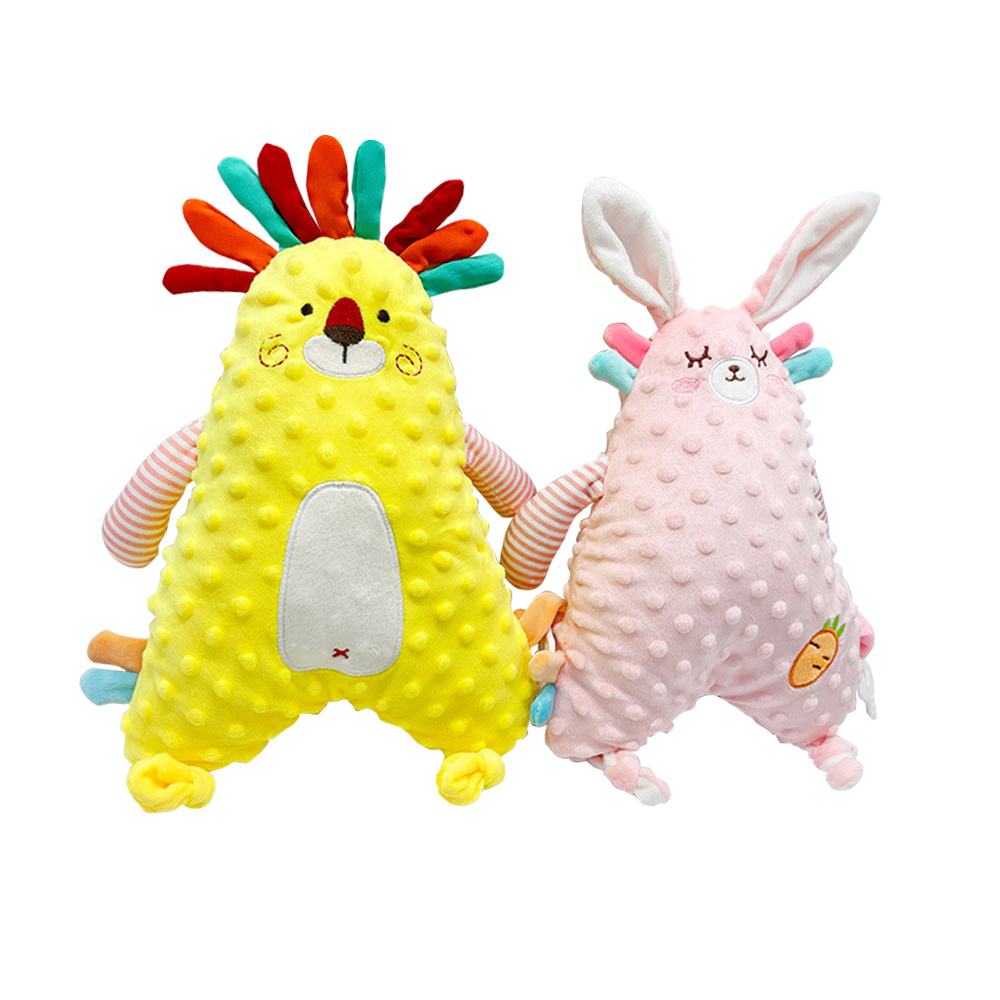 【Mesenfants】動物安撫娃娃 抱枕玩偶 兔子安撫娃娃 牙膠響紙可啃咬