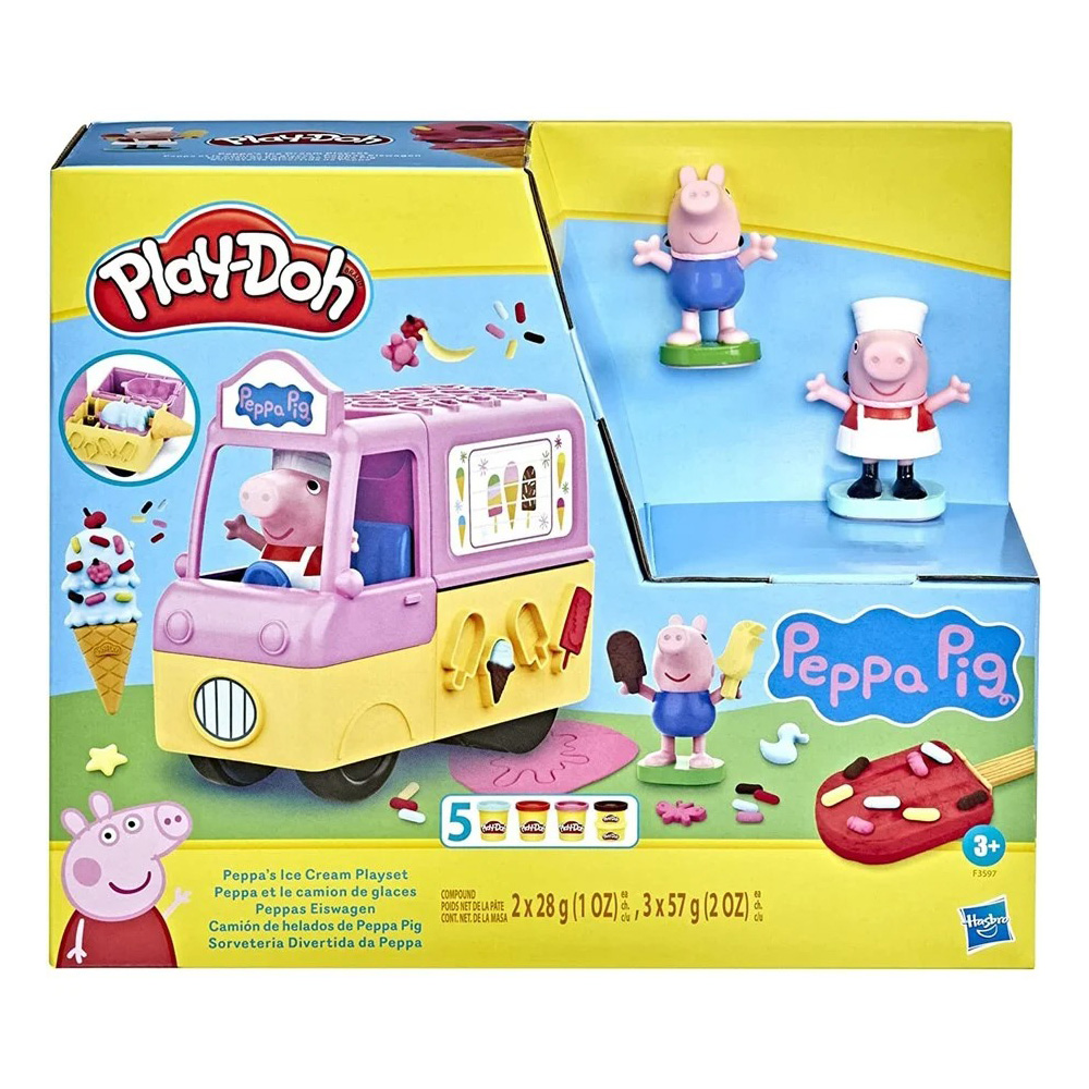《 Play-Doh 培樂多 》佩佩豬冰淇淋車遊戲組(F3597)