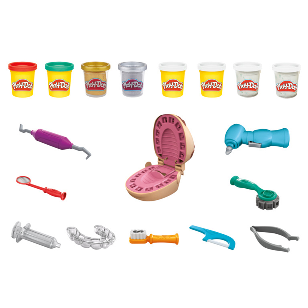 【孩之寶Hasbro】 培樂多 Play-Doh 鑲金小牙醫遊戲組
