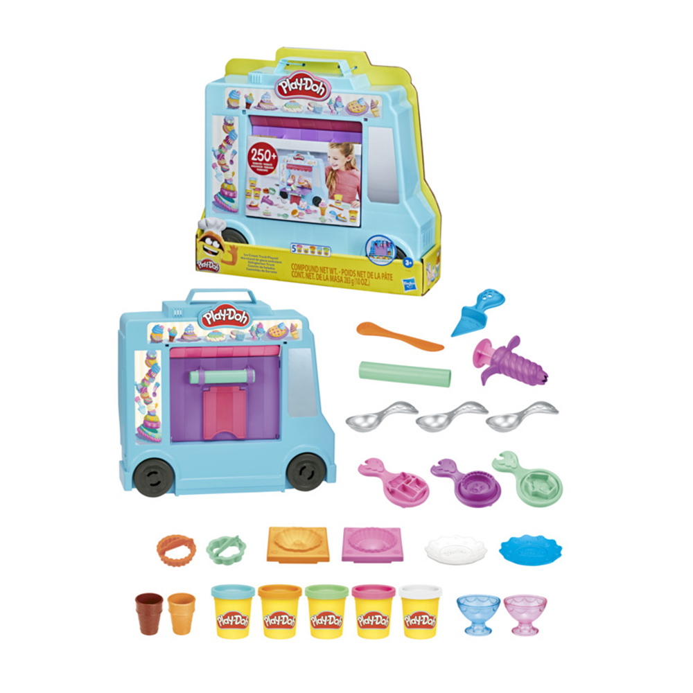【孩之寶Hasbro】 培樂多 Play-Doh 廚房系列 冰淇淋車遊戲組