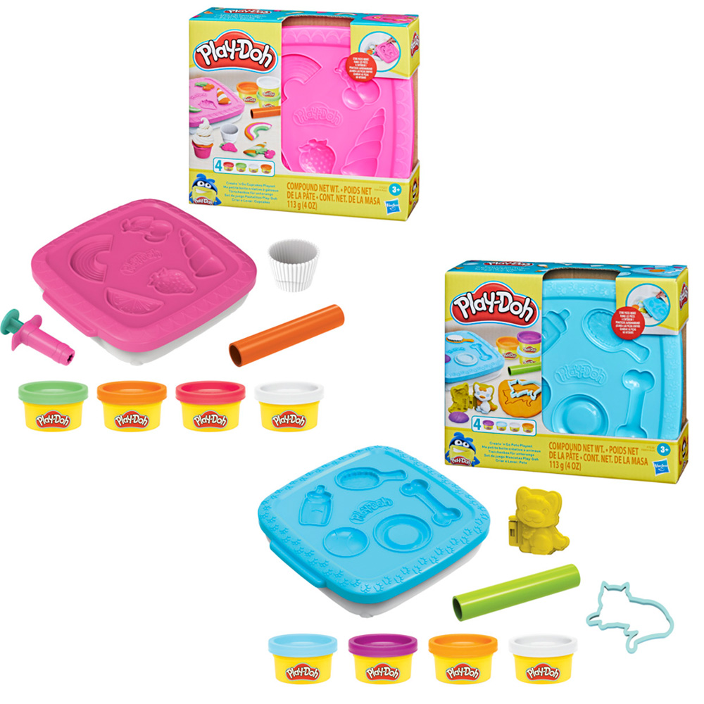 【培樂多Play-Doh】小小攜帶收納盒黏土遊戲組 隨機出貨不挑款