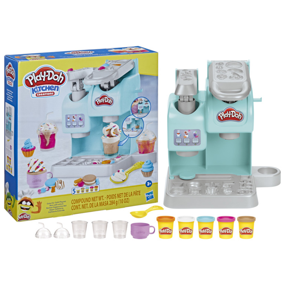 【孩之寶Hasbro】培樂多 Play-Doh 廚房系列 繽紛咖啡機遊戲組