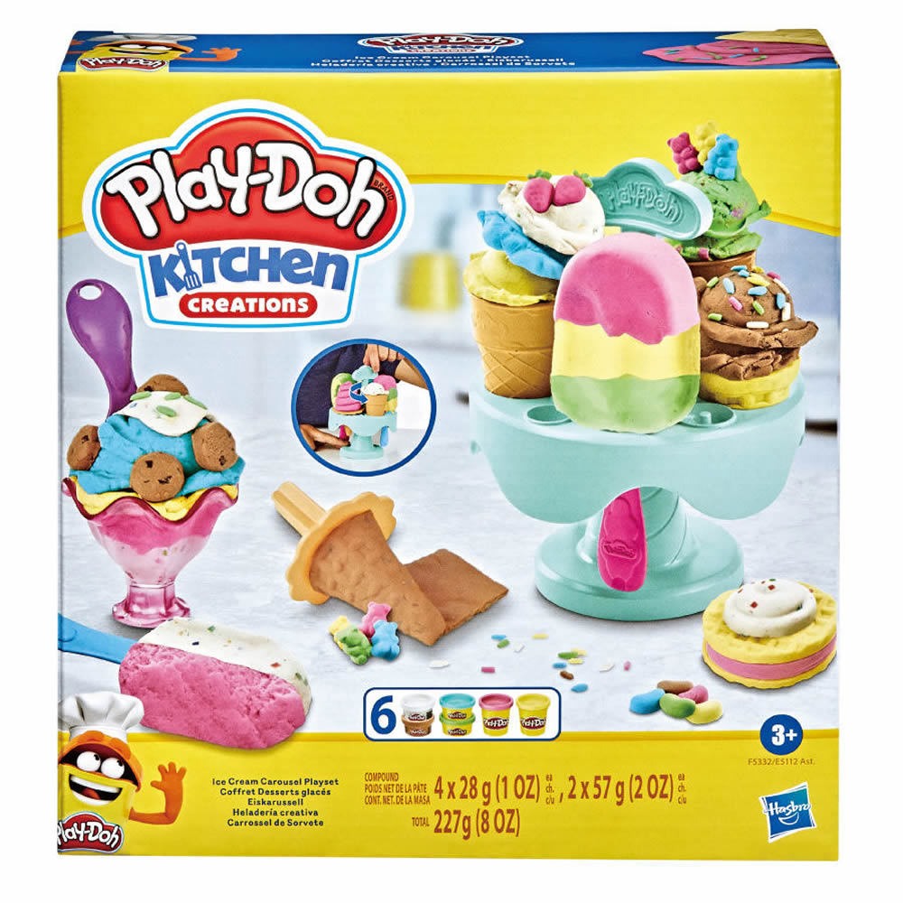《 Play-Doh 培樂多 》培樂多 綜合冰品創作遊戲組-冰淇淋E5112