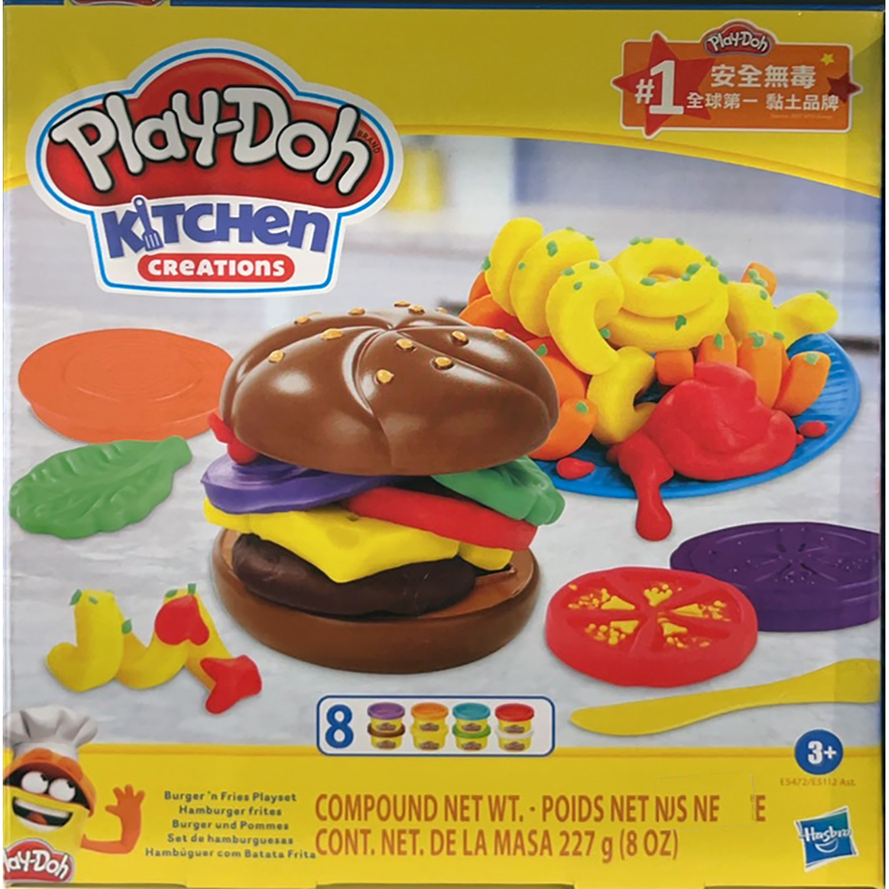 《 Play-Doh 培樂多 》培樂多 綜合冰品創作遊戲組-漢堡E5112