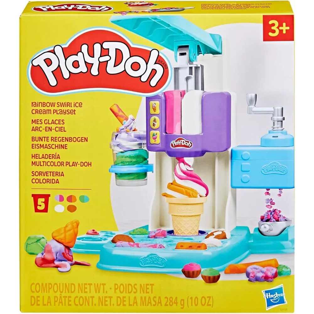 《 Play-Doh 培樂多 》彩虹冰淇淋遊戲組 G0028
