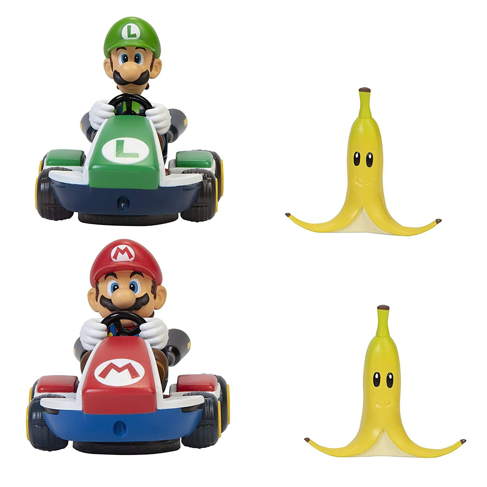Jakks Pacific 任天堂 超級瑪麗 2.5吋 失控賽車 瑪利歐款+路易吉 兩款一組 代理