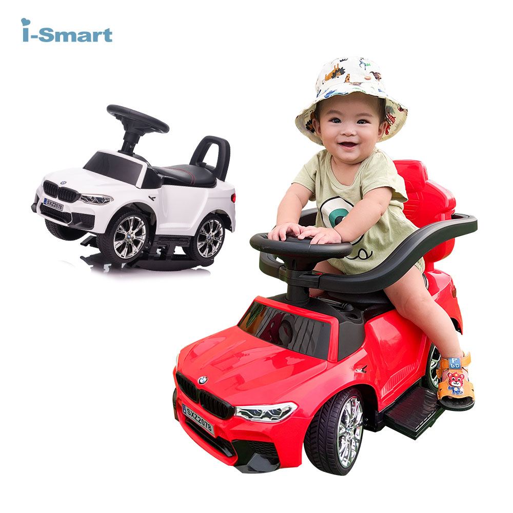 【聰明媽咪i-Smart】BMW M5四合一兒童嚕嚕車(搖擺車/手推車/助步車/滑步車SXZ2078兩色可選)