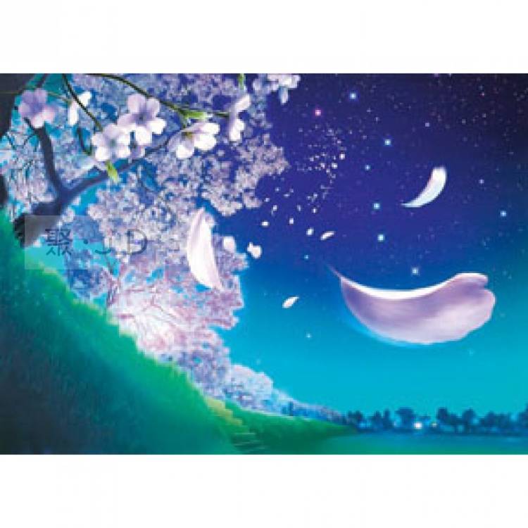 【台製拼圖】KAGAYA 星天日和 - HM520-094 春-花之夜色 (夜光) 520片拼圖