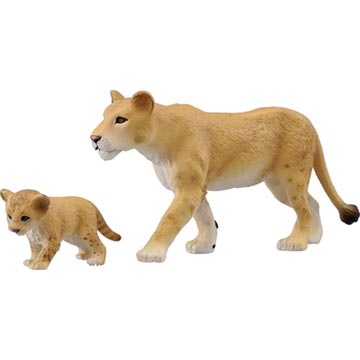 TOMICA多美動物園 - AS17 獅媽媽與寶寶
