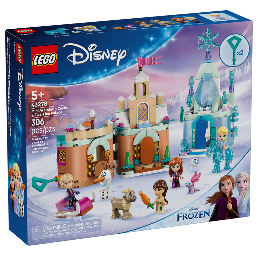 樂高積木LEGO 43278 202506 迪士尼系列 - 迷你艾倫戴爾城堡和艾莎的冰雪宮殿